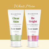 Glamveda Kesar Chandan Kumkumadi Skin Brightening Face wash