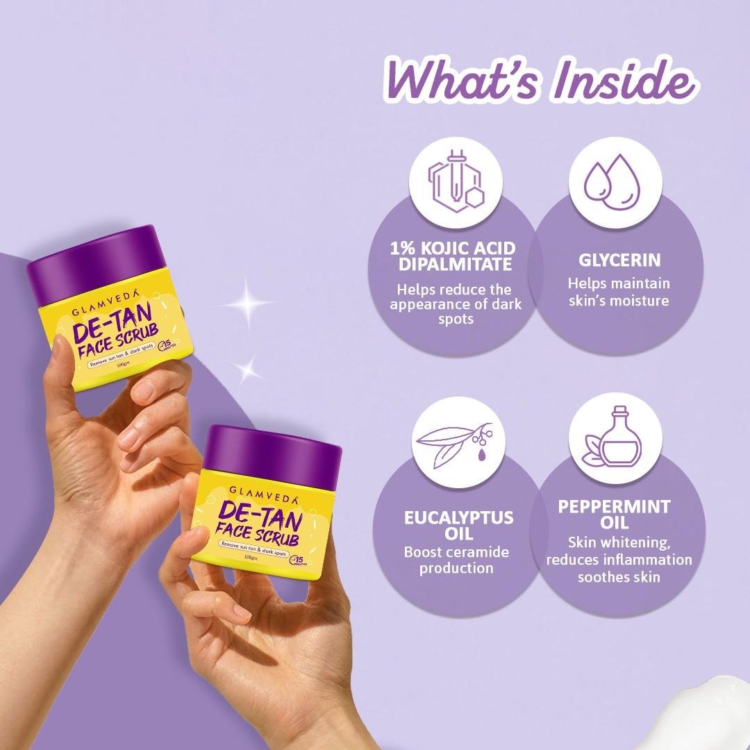 Glamveda De-tan Face Scrub