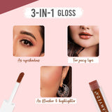 Glamveda X Rashami Desai Serum Infused Lip Gloss All Things Pretty Combo 4.8ml
