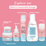 Glamveda Rice & Ceramide Combo | Skin Brightening & Anti Dullness | Improves skin barrier | Face Wash & Peel Off Mask Combo