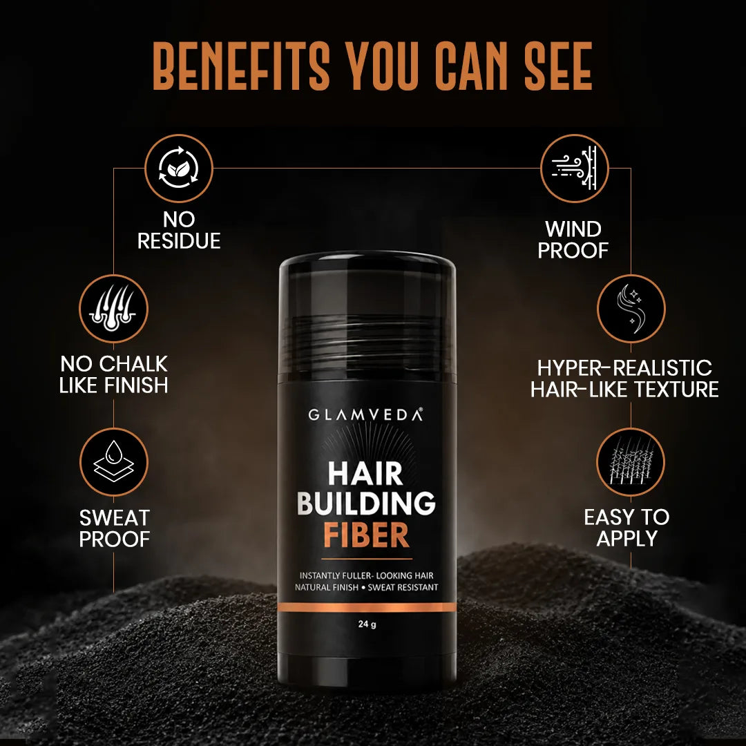 Hair Building Fiber | Fills Bald Spots Instantly | Sweat Resistant Strong