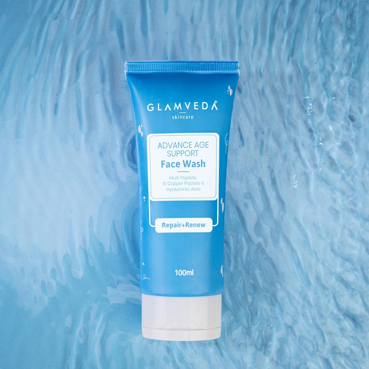 Glamveda Copper Peptide & Hyaluronic Acid Advance Age Support face Wash