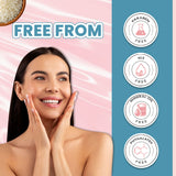 Glamveda Korean Glass Skin Rice & Ceramide 3 Step Combo | Face Wash, Serum & Moisturizer