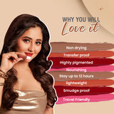 Glamveda X Rashami Desai Mini Liquid Lipstick Bold & Beautiful Combo 4.8ml