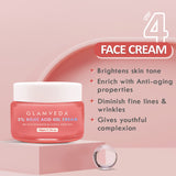 Glamveda 2% Kojic Acid 4-Step Skincare Set – Face Wash, Spot Corrector, Serum & Cream | Targets Dark Spots & Pigmentation | Brightens & Evens Skin Tone