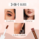 Glamveda X Rashami Desai Serum Infused Mini Lip Gloss (Pink in Paris - 111) - 1.2ml