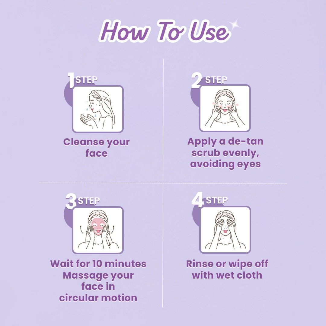 Glamveda De-tan Face Scrub