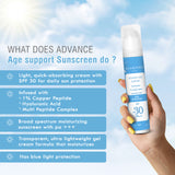 Glamveda 1% Copper peptide Advance Age Support Sunscreen SPF 30 +++