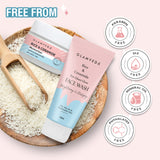 Glamveda Korean Glass Skin Rice & Ceramide 3 Step Combo | Face Wash, Toner & Moisturizer