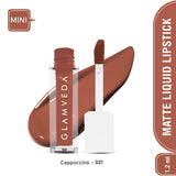 Glamveda X Rashami Desai Matte Mini Liquid Lipstick, Nude Brown shade (Cappuccino - 021) 1.2ml