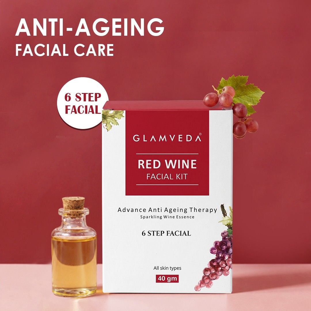 Red Wine Advance Anti Ageing Facial kit 40gm