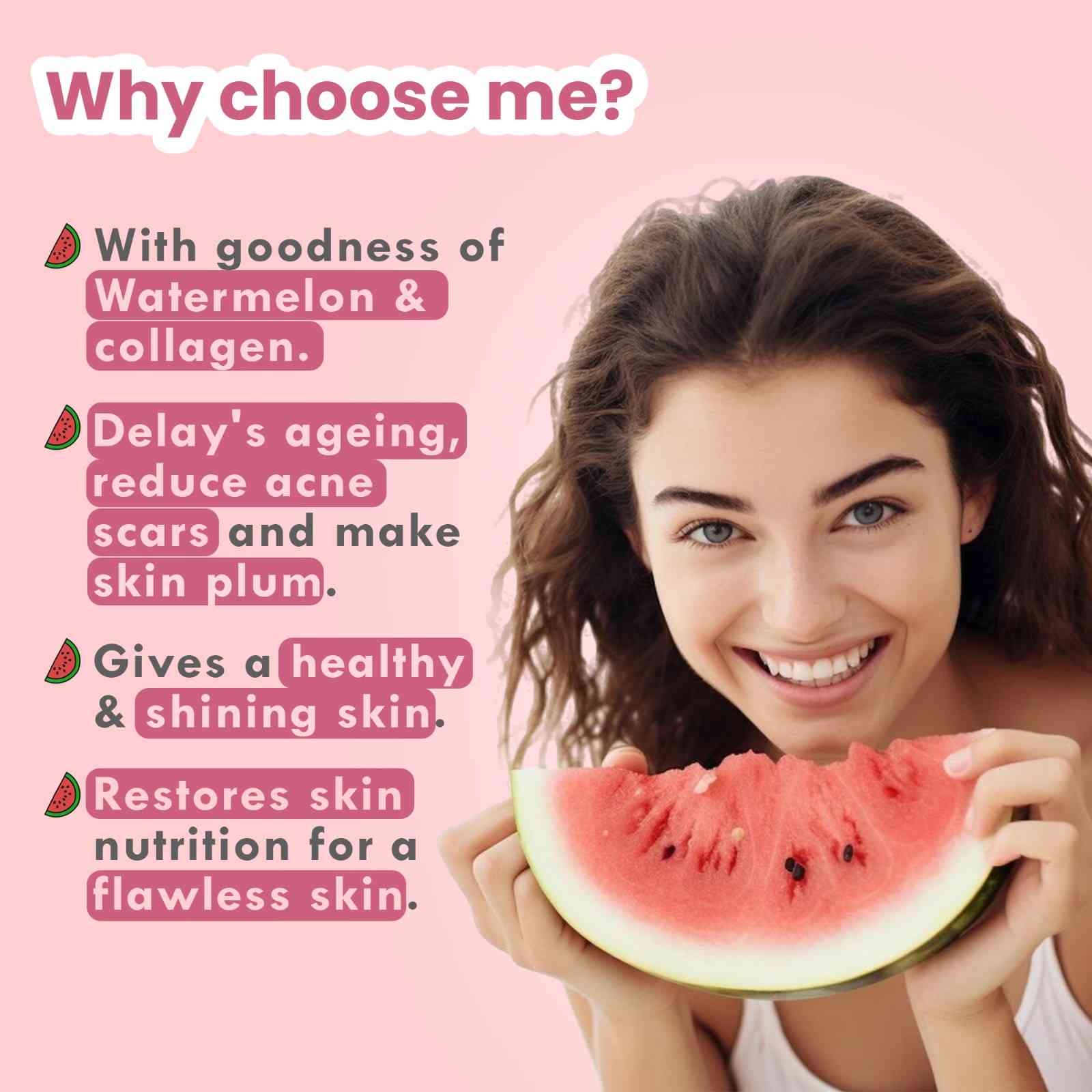 Watermelon & Collagen Peel off mask
