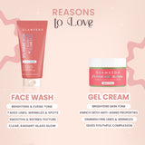 2% Kojic Acid 3 Step Skincare Routine With Pouch– Face wash, Serum & Cream for Dark Spot Reduction