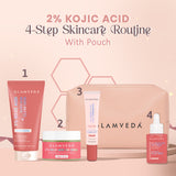 2% Kojic Acid Step 4 Skincare Set – Facewash, Spot Corrector, Serum & Cream