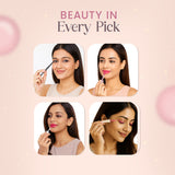 Pink in Paris Beauty Gift Set – Black Kajal, Pink Eyeliner, Pink Lip Gloss & Liquid Lipstick with Travel  Pouch