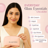All‑in‑One Kit – Light Edition Beauty Essentials: Kajal, Eyeliner, BB Cream, pH Lipstick, Lip Gloss, Bullet Lipstick, Hair Finishing Stick & Pouch
