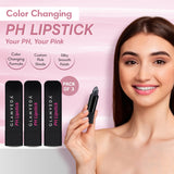 Glamveda PH Lipstick – Black to Glossy Pink Magic with Long-Lasting Nourishment & SPF 10 Pack OF 3 (12Gm)