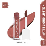 Glamveda X Rashami Desai Matte Mini Liquid Lipstick, Nude Brown shade (Passion - 025) 1.2ml