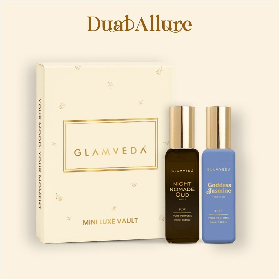 Mystic Jasmine Mix - Night Nomade Oud + Goddess Jasmine Luxury Unisex Pure Perfume Gift Set 2 x 20ml