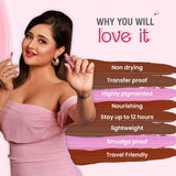 Glamveda X Rashami Desai Serum Infused Lip Gloss Barbie Combo 003 4.8ml