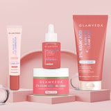 Glamveda 2% Kojic Acid 4-Step Skincare Set – Face Wash, Spot Corrector, Serum & Cream | Targets Dark Spots & Pigmentation | Brightens & Evens Skin Tone
