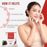 Glamveda Red Wine Advance Anti Ageing Facial kit 40gm