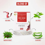 Glamveda Red Wine Advance Anti Ageing Facial kit 40gm