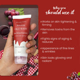 Glamveda Red Wine Advance Anti Ageing Face Wash Benefits