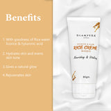 Benefits of Glamveda rice water hydrate & glow cream mask