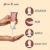 How to apply of Glamveda Potato Anti Pigmentation Face wash