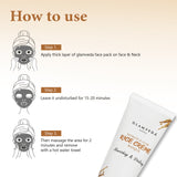 How to apply of Glamveda rice water hydrate & glow cream mask