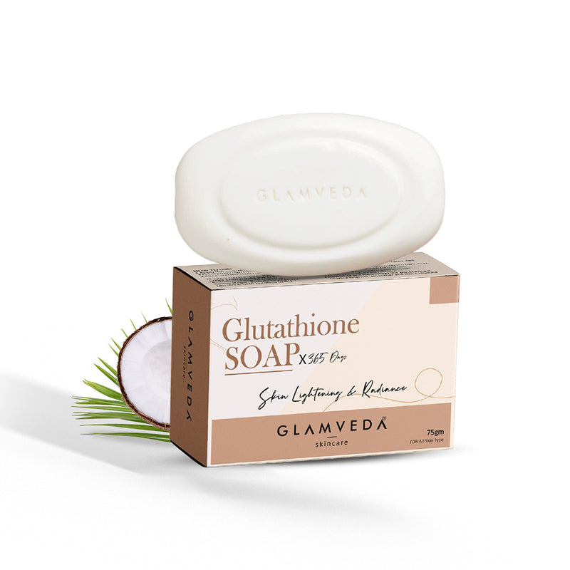 Glamveda Glutathione Skin Lightening & Whitening Soap with Kojic Acid