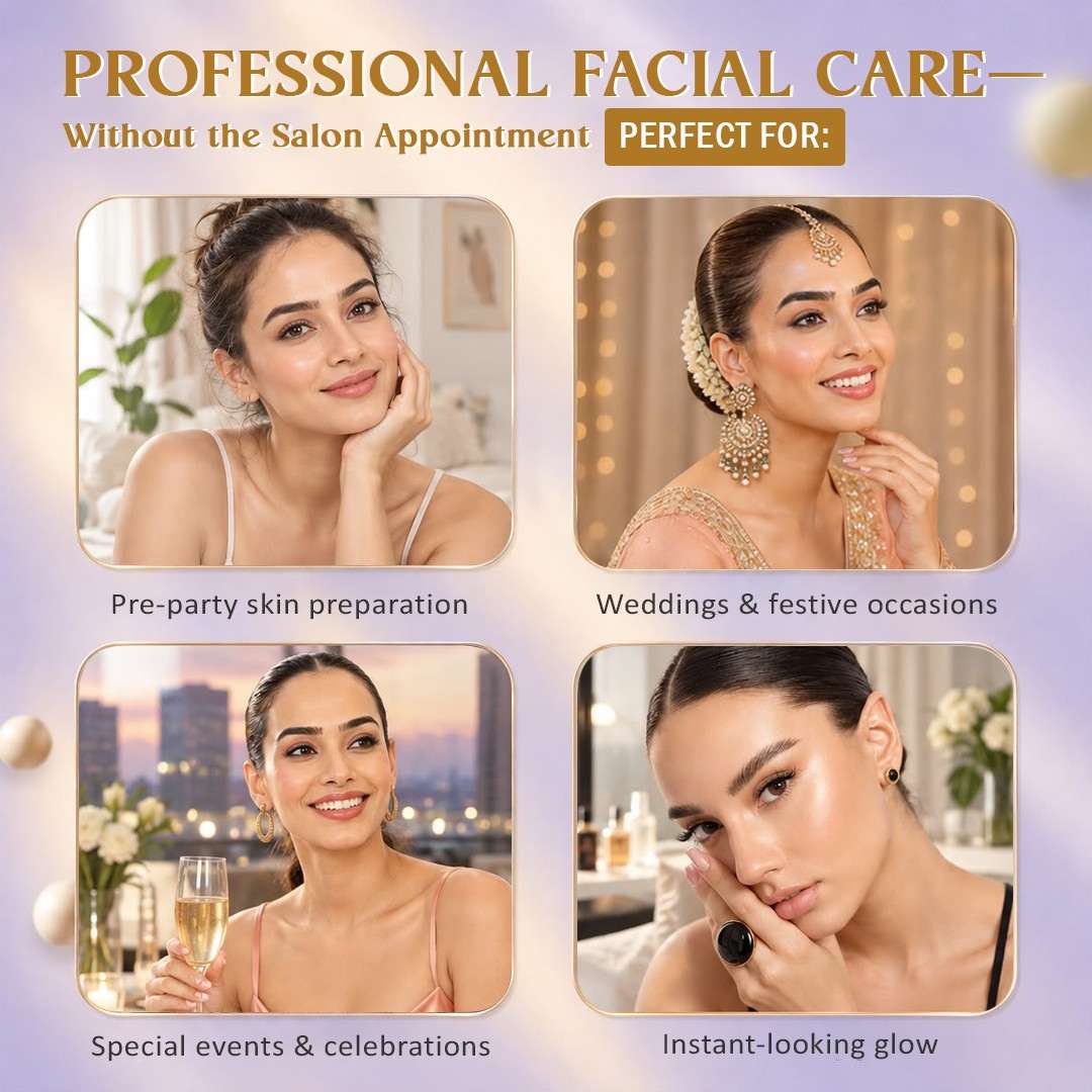 Korean Glass Glow Brightening 7-Step Facial Kit with Glutathione, Vitamin C, Niacinamide & Hyaluronic Acid | 60 g