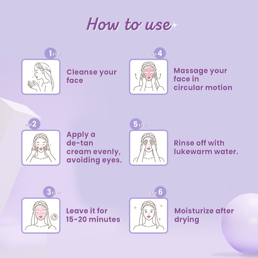 Glamveda De-Tan Face Cream