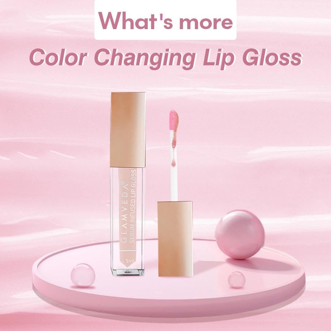 Glamveda PH Lipstick – Black to Glossy Pink Magic with Long-Lasting Nourishment & SPF 10 (4Gm)