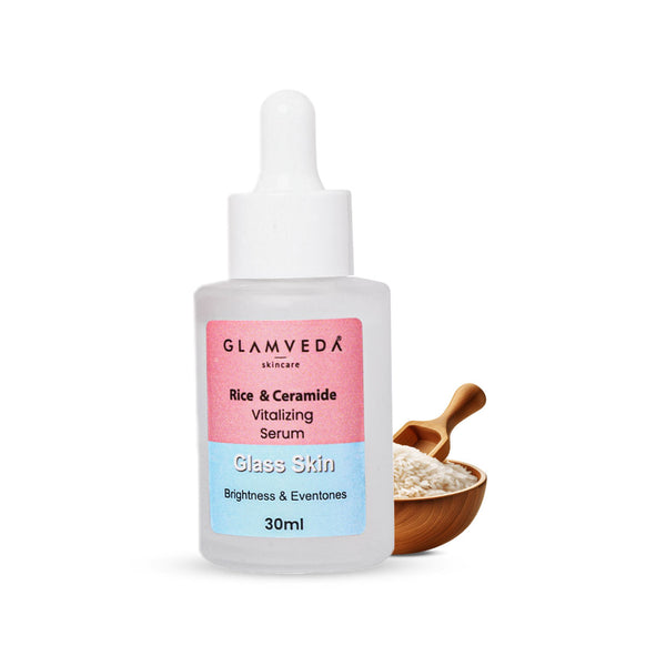 Glamveda Korean Glass Skin Rice Water & Ceramide Vitalizing Serum