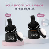 Glamveda Hair Cover-Up Powder Black | Waterproof, Smudge-Proof Instant Root Touch-Up | Long-Lasting & Easy-to-Apply Formula for Men & Women | Travel-Friendly (4g)