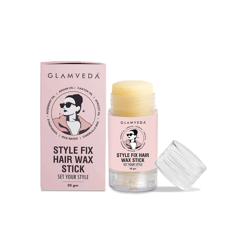 Glamveda Style Fix Hair Wax Stick | Non-Sticky, Non-Greasy Frizz Control for Baby Hair & Flyaways | Hair Styling Stick for All Hair Types
