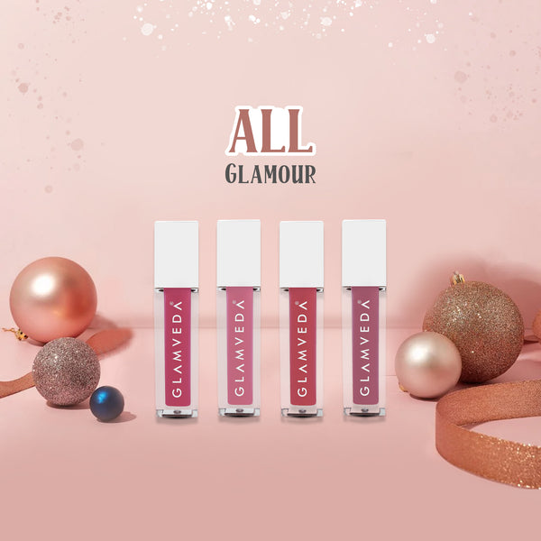 Glamveda X Rashami Desai Mini Liquid Lipstick All Glamour Combo 4.8ml