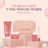 2% Kojic Acid Step 4 Skincare Set – Facewash, Spot Corrector, Serum & Cream