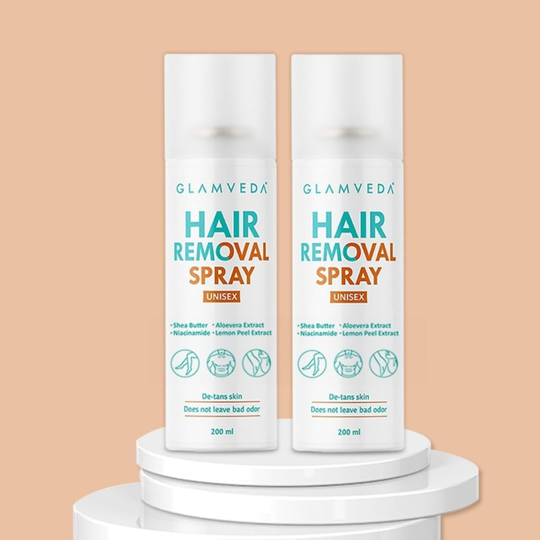 Hair Removal Spray for Women & Men | Painless Hair Remover for Legs, Underarms, Chest | For Sensitive Skin & All Skin Types | 200ml