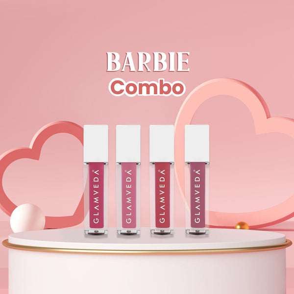 Glamveda X Rashami Desai Mini Liquid Lipstick Barbie Combo 4.8ml