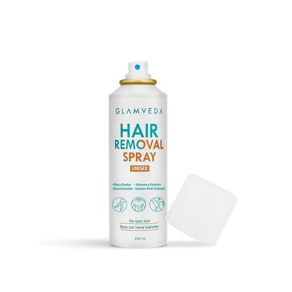 Glamveda Hair Removal Spray for Women & Men | Painless Hair Remover for Legs, Underarms, Chest | For Sensitive Skin & All Skin Types | 200ml