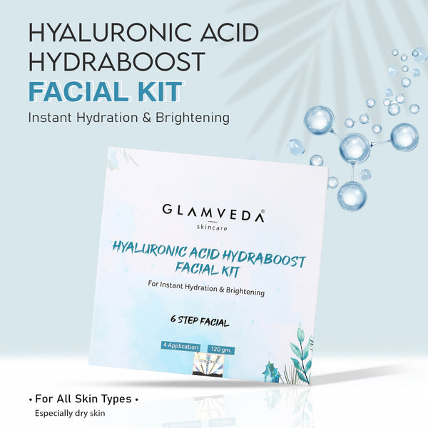 Glamveda Hyaluronic Acid Hydra boost Facial Kit 120gm