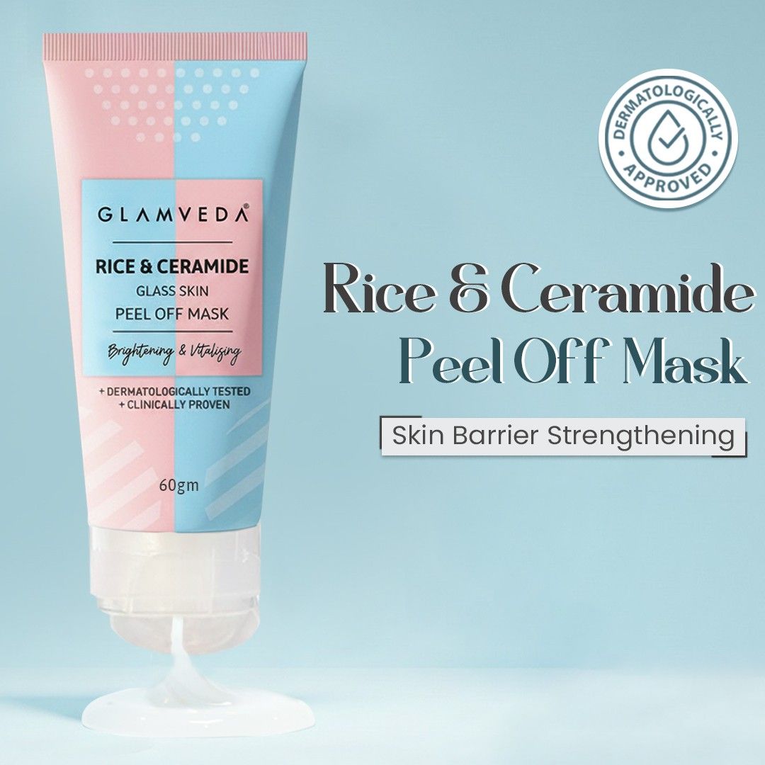 Glamveda Rice & Ceramide Glass Skin Peel off Mask 60gm