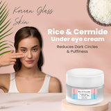 Glamveda Glass Skin Rice & Ceramide Under Eye Cream