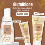 Glamveda Glutathione Brightening & Dark Spots Removal 3 Steps Skincare Routine