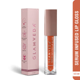 Glamveda High Shine Serum Infused Lip Gloss | Paradise - 119 ( Coral Shade ) 4.5ml