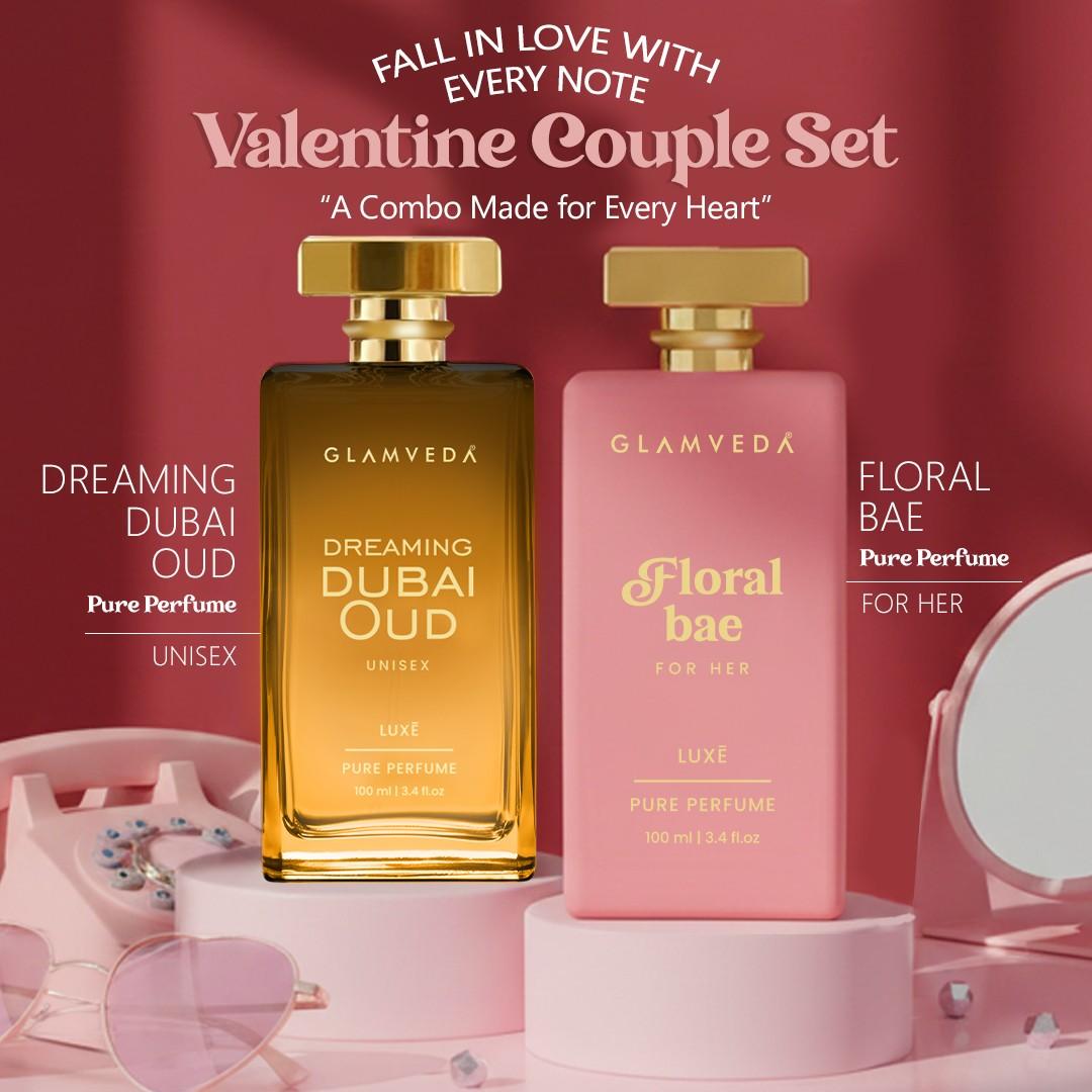 Luxe Valentine Couple Perfume Set – Dreaming Dubai Oud & Floral Bae 100ml