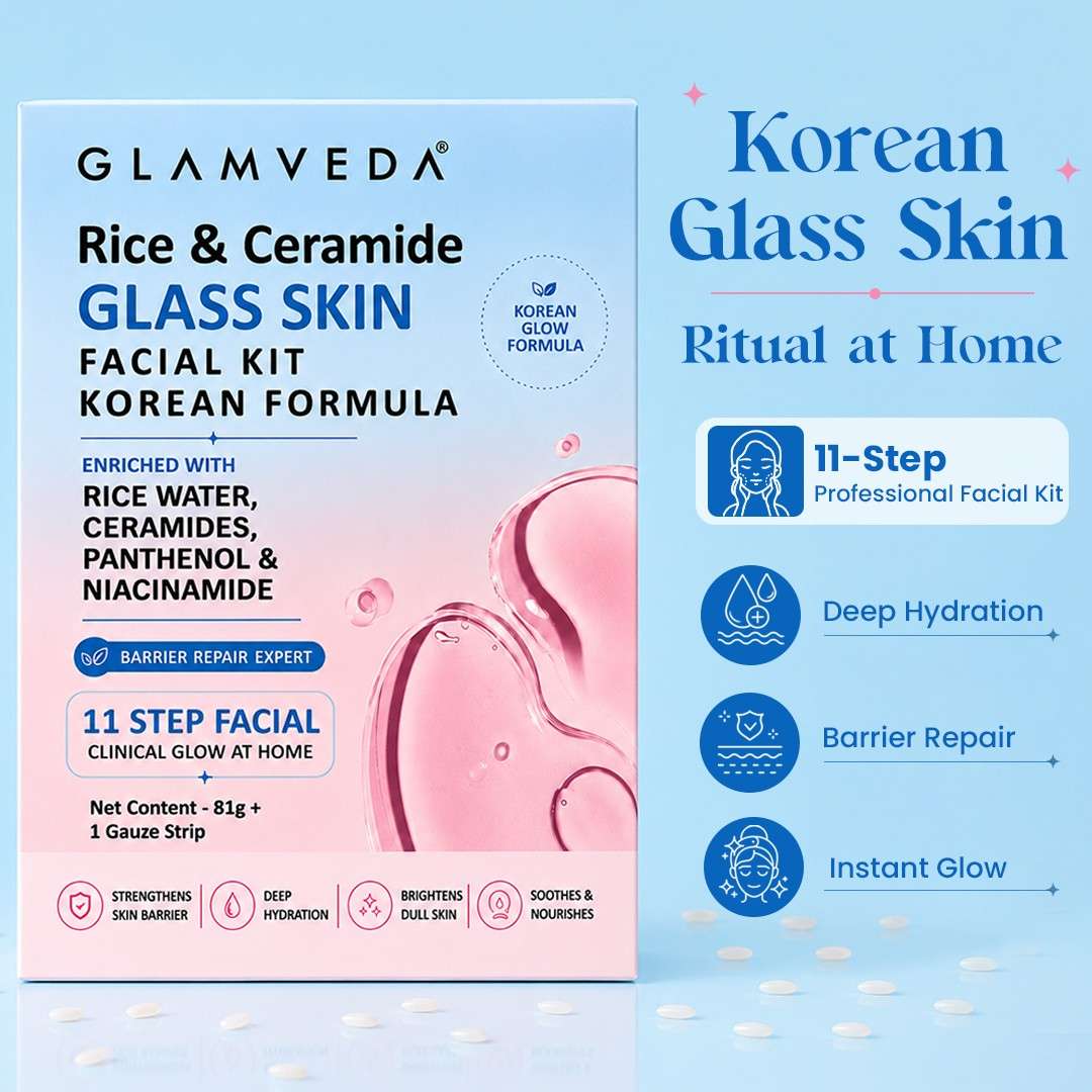 Korean Rice & Ceramide 11-Step Brightening Facial Kit | 81g